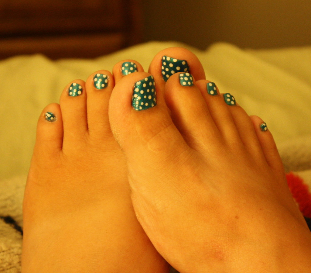 Close up of toenails after routine foot care