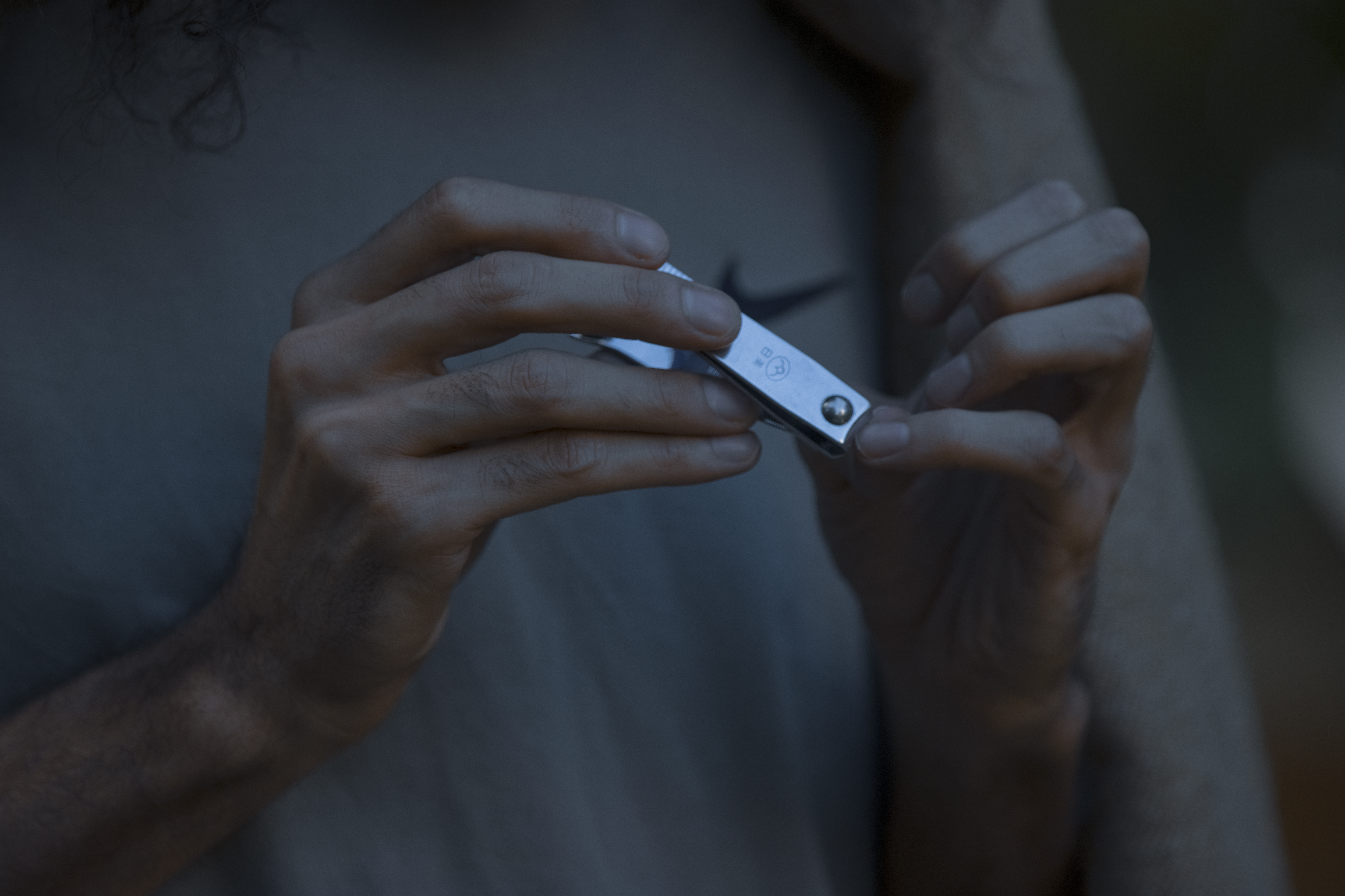 Careful nail cutting used to represent preparation before a home foot care visit